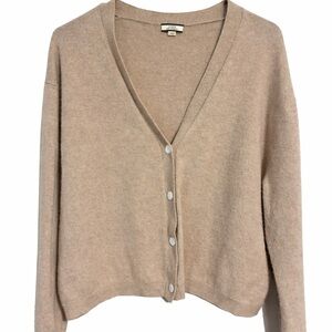 J.Crew 100% Cashmere Cardigan Sweater – Neutral Beige